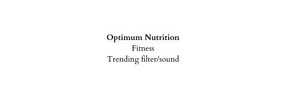Optimum Nutrition Fitness Trending filter sound